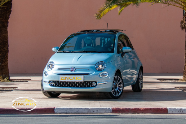 Location Fiat 500C 2023 Marrakech voiture cabriolet Maroc